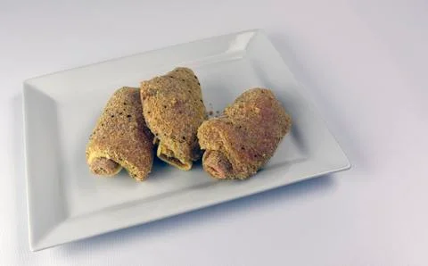 Breaded Stuffed Chicken Breast Foto stock