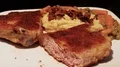breaded veal cutlet mashed potatoes roasted onions peas carrots 4k or 4k+ Resolution