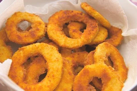 Breaded Zucchini Rings Stock Photos