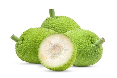 Breadfruit on white background Stock Photos