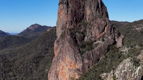 The Breadknife Volcanic Plug in Warrumbungle National Park Australia 스톡 동영상 341299531