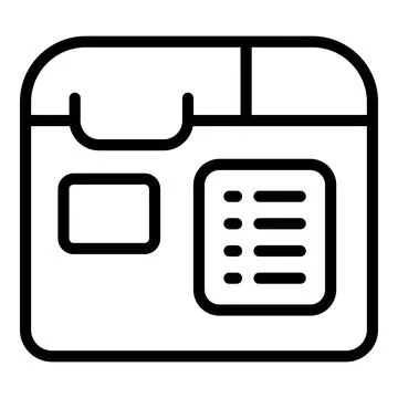 Breadmaker appliance icon outline vector. Bread machine Stock Illustration