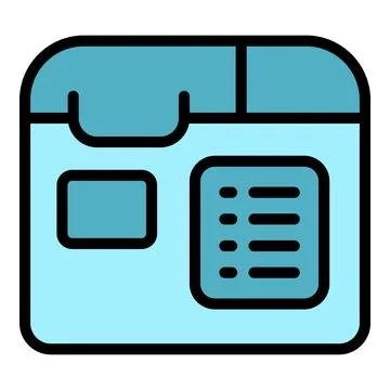 Breadmaker appliance icon vector flat Stock Illustration