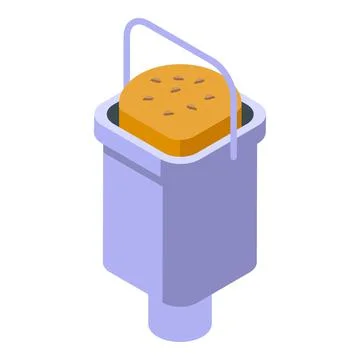 Breadmaker icon isometric vector. Food machine Stock Illustration