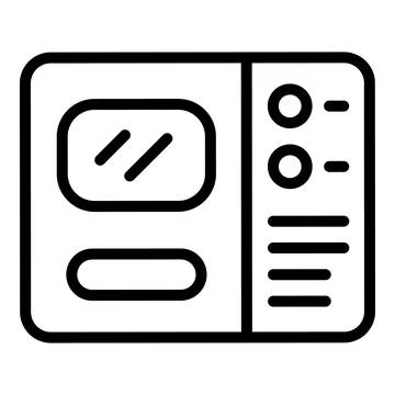 Breadmaker icon outline vector. Bread machine Stock Illustration