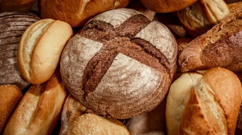 Breads and baked goods Stock Footage 56028719