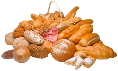 Breads cutout Stock Photos