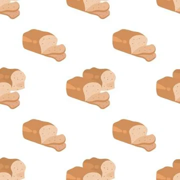 Breads flat illustration Stock-Illustration