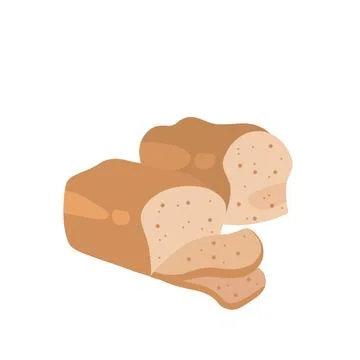 Breads flat illustration Illustrazione stock