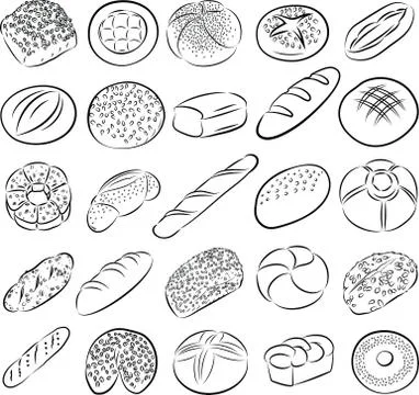 Breads 스톡 일러스트