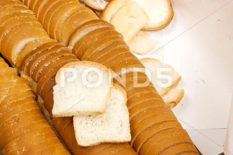 Breads petite white or SANDWICH Stock Photos