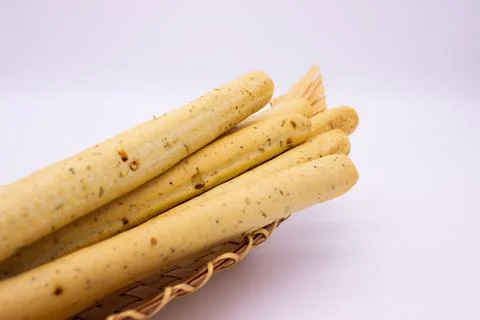 Breadsticks on light background Stock Photos