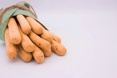 Breadsticks on light background Stock Photos