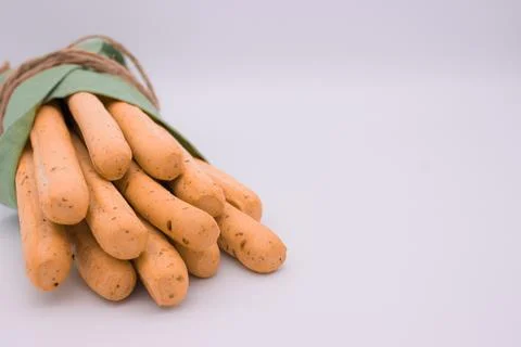 Breadsticks on light background Stock Photos