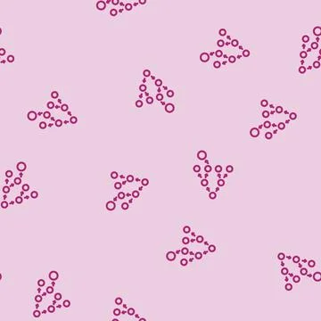 Breadth first search bfs line vector seamless pattern Illustrazione stock