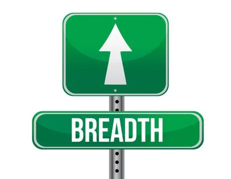 Breadth road sign illustration design over a white background Stock Illustration