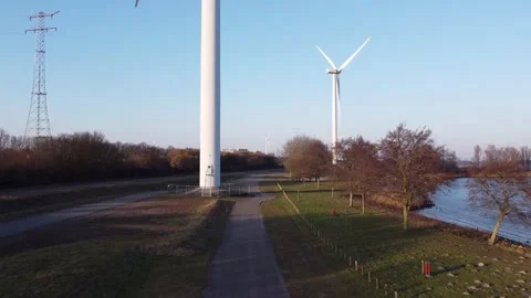 A break at an asphalted stop that offers a view of nature. Stock Footage 302381377