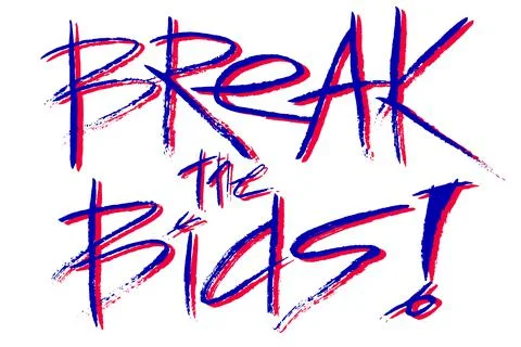 Break the bias design. Message to support gender equality. Iwomen's day campa Stock Illustration