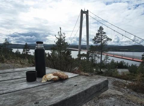 Break at the bridge Stock Photos