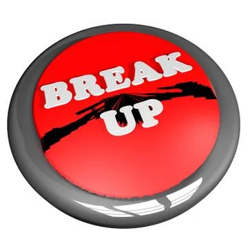 Break up button Stock Illustration