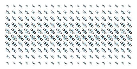 Break Chain Link Shape Halftone Pattern イラスト素材