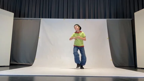 Break dance kid in action Stock Footage 122170650