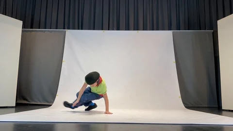 Break dance kid in action Stock-Footage 122170657