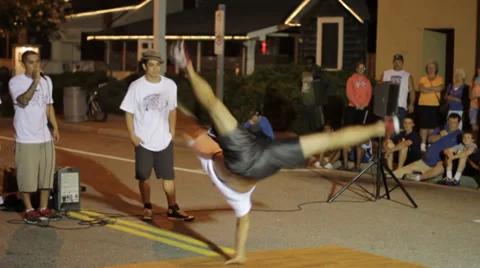 Break Dancing In Virginia Beach, Virginia - Clip 6 Stock Footage 37728131