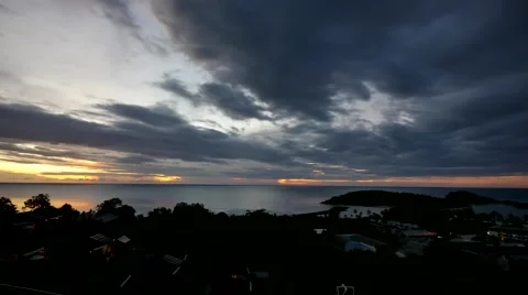 The Break of Dawn Time Lapse Stock Footage 40077578