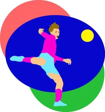 Break the defense with the first time shot Stock Illustration