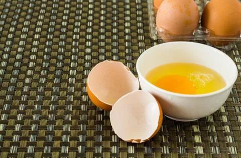 A break egg Foto stock