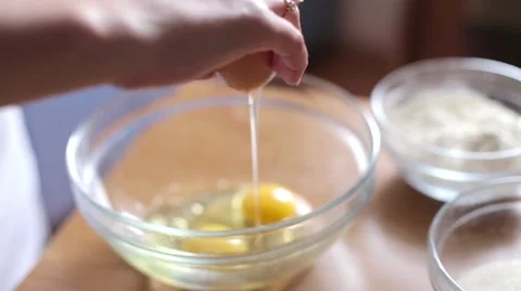 Break eggs Stock Footage 51859478