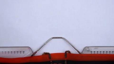 Break-Even analysis - phrase printed on an old typewriter in red letters Stock Footage 126509830