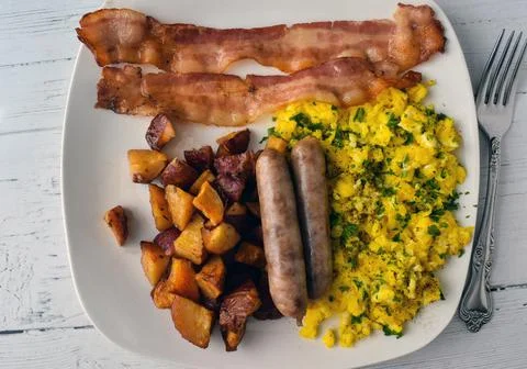 Break fast plate Stock Photos
