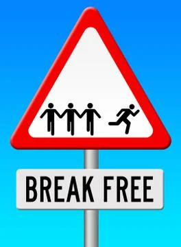Break free Stock Illustration