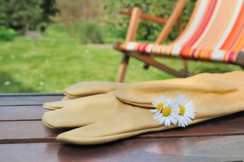 Break in garden Stock Photos