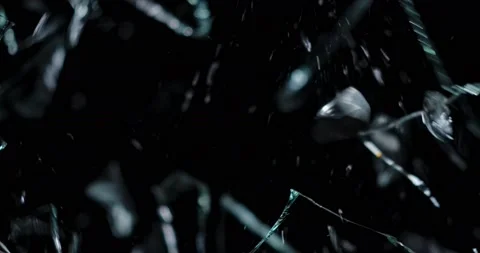 Break glass on Black Background Stock Footage 148862025