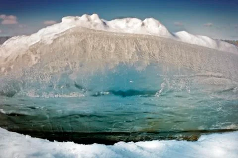 Break the ice floes, close-up Stock Photos
