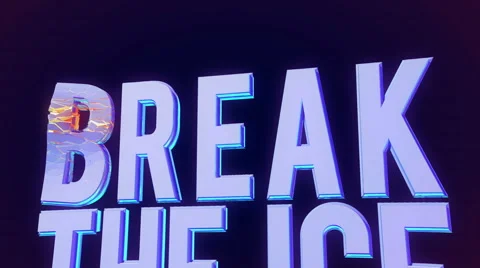 Break The Ice - Motivational Message about Being First and Successful in Life Stock Footage 65784400