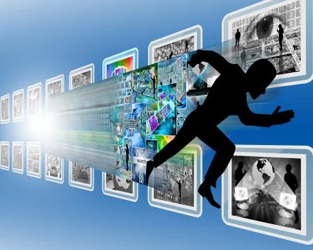 To break out of network Illustrazione stock