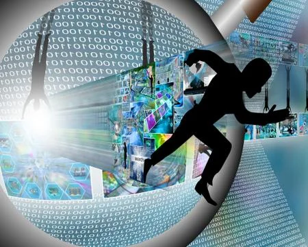 To break out of network Illustrazione stock