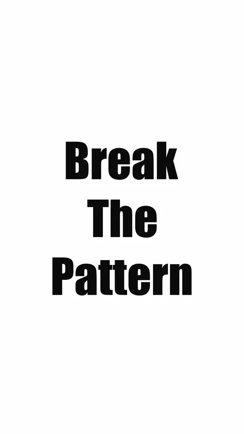 Break The Pattern Vertical Motivational Text Animation Stock Footage 339806671
