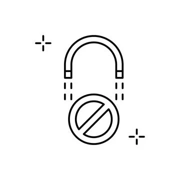 Break the rules, addictions icon. Simple line, outline vector elements of Stock Illustration