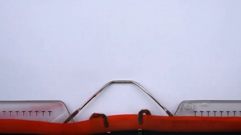 Break the rules - phrase printed on an old typewriter in red letters, close up. 스톡 동영상 126777254