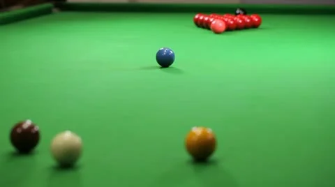 The Break at Snooker Video stock 10564390