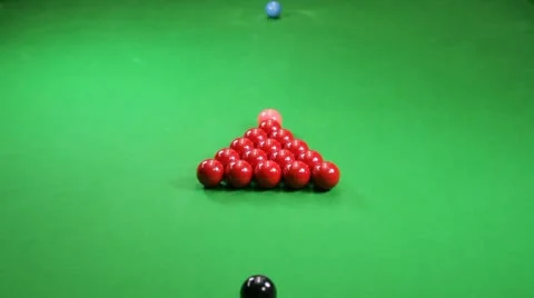The Break at Snooker Stock Footage 10564391