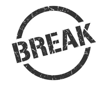 Break stamp Stock Illustration