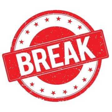 BREAK stamp sign red Stock Illustration