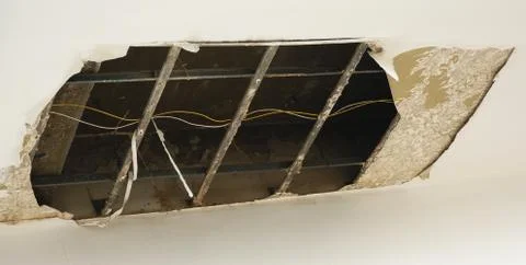 Break through the ceiling Stock Photos