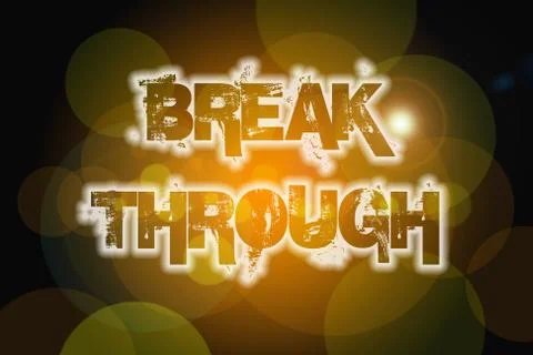 Break through concept Stock Illustration